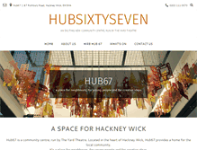 Tablet Screenshot of hubsixtyseven.com